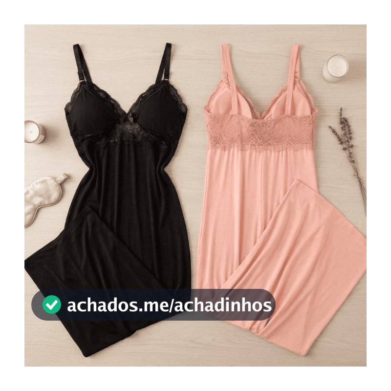 Camisola Longa de Amamentação Gestante com Renda