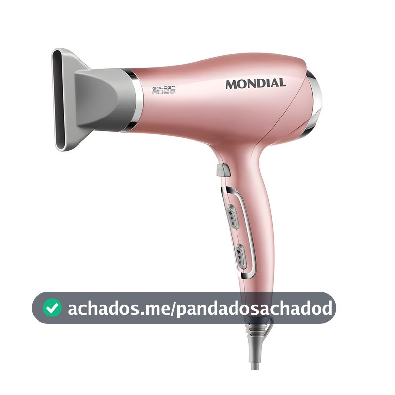 Secador de Cabelo Mondial Golden Rose SC-32-BI 22000W Bivolt