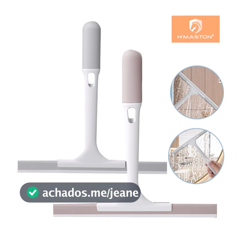 Rodo Tira Pelo Limpa Vidro Silicone Secos e Molhados Uso Duplo