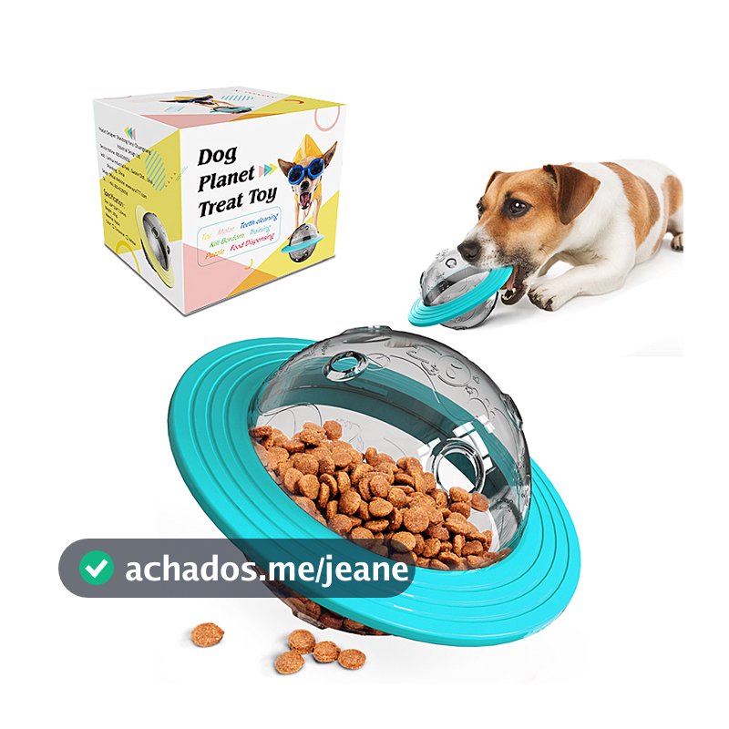 Comedouro Interativo Cachorro Gato Pet Disco Voador Brinquedo Promoção ref: XR-3