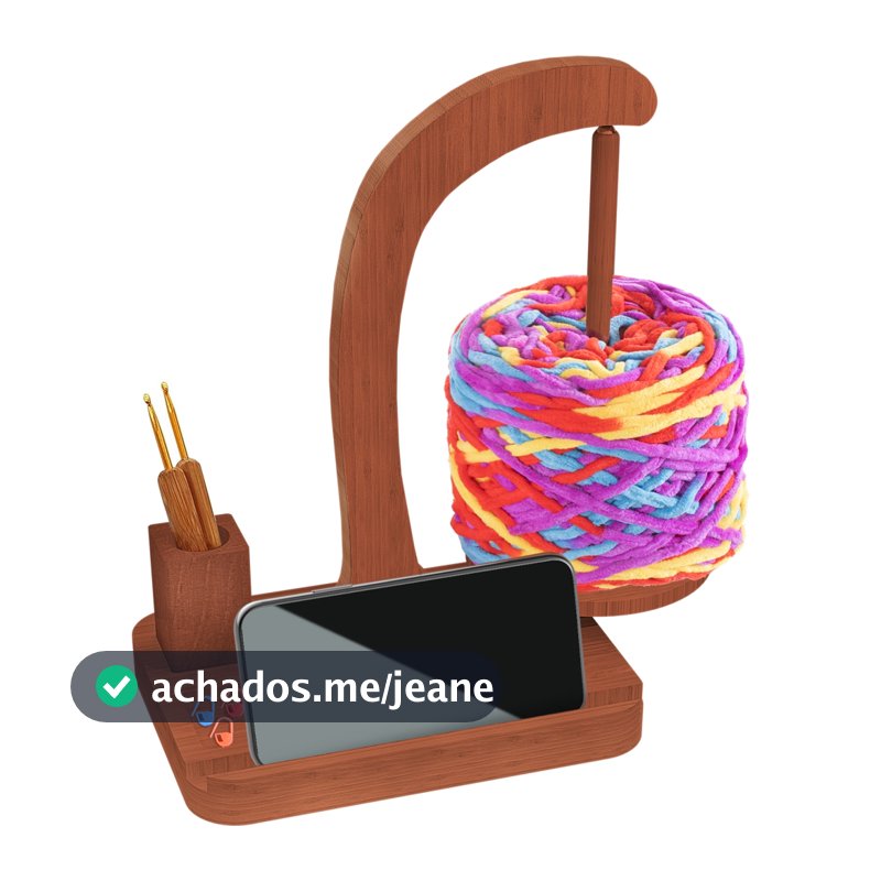 Suporte De Fio Atualizado Para Tricô E Crochê , Mecanismo Giratório Magnético , Girador Com Armazenamento De Acessórios