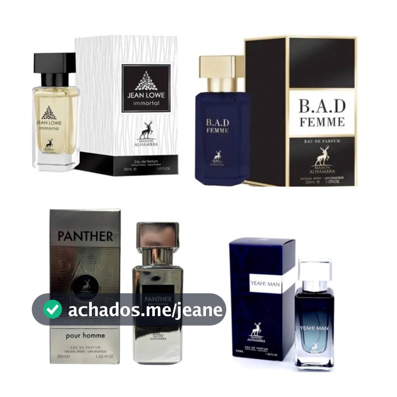 erfume Importado Árabe Maison Alhambra 30ml Eau De Parfum Escolha Sua Fragrância Masculino e Feminino Original