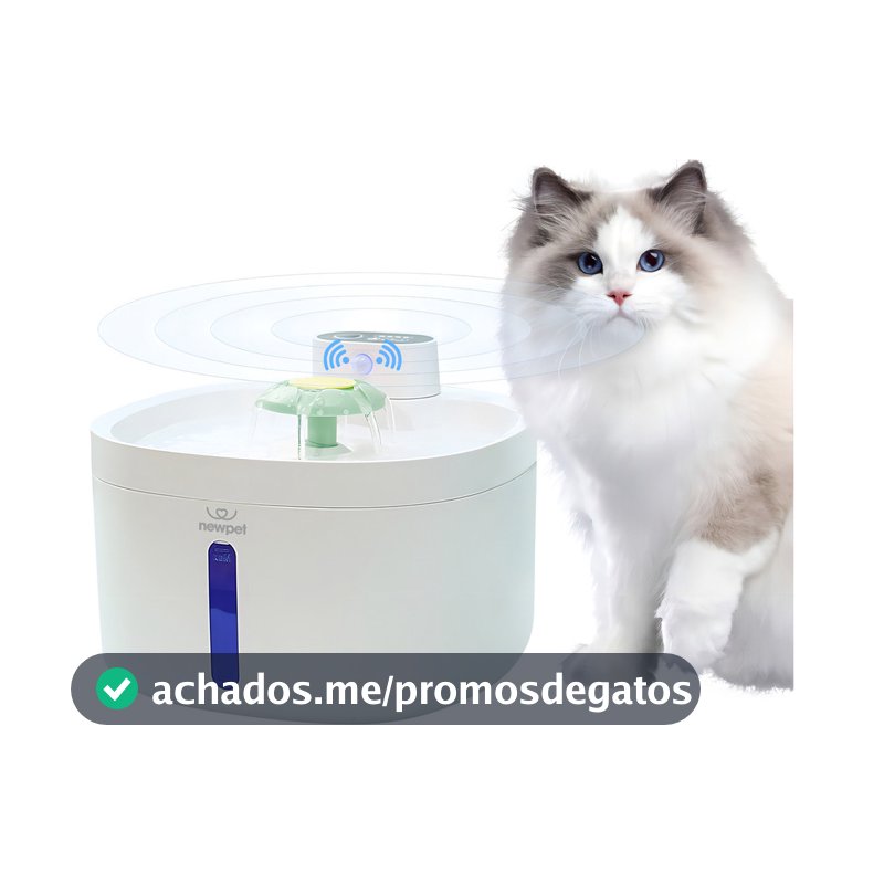 NewPet sensor sem fio bebedouro fonte para gato cão 2.6l NP888