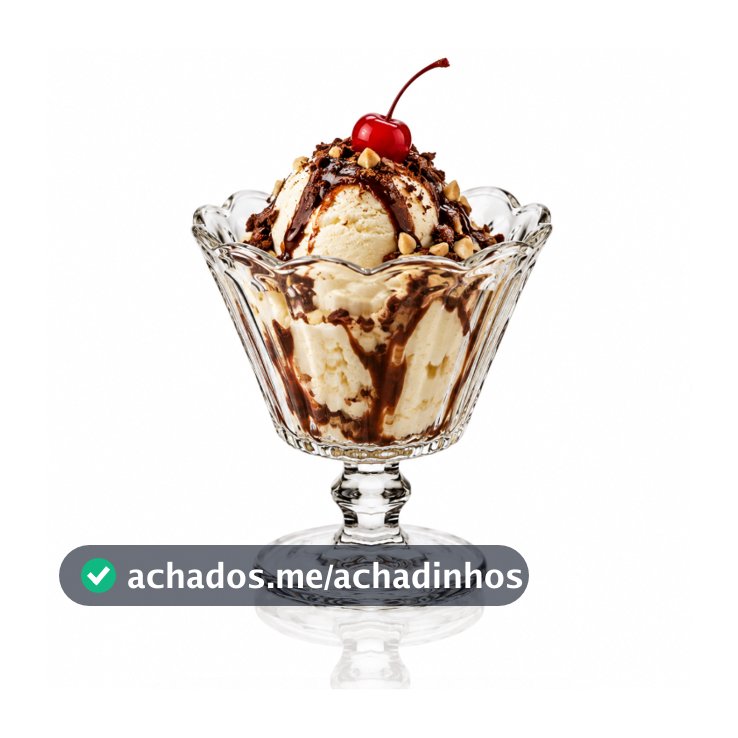 Taça de Sobremesa 150ml Cristal Ecológico Lyor Flor Incolor para Doces Sorvetes Mousse Pudim Açaí Festa Casamento Buffet