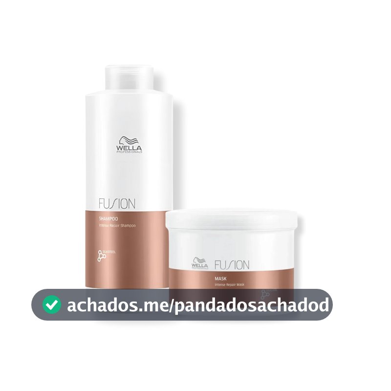 Kit Wella - Shampoo 1L e Máscara 500g Fusion