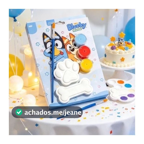 peças de gesso para pintura Bluey Bingo kit com 10,15,20 e 30 diversão das crianças.