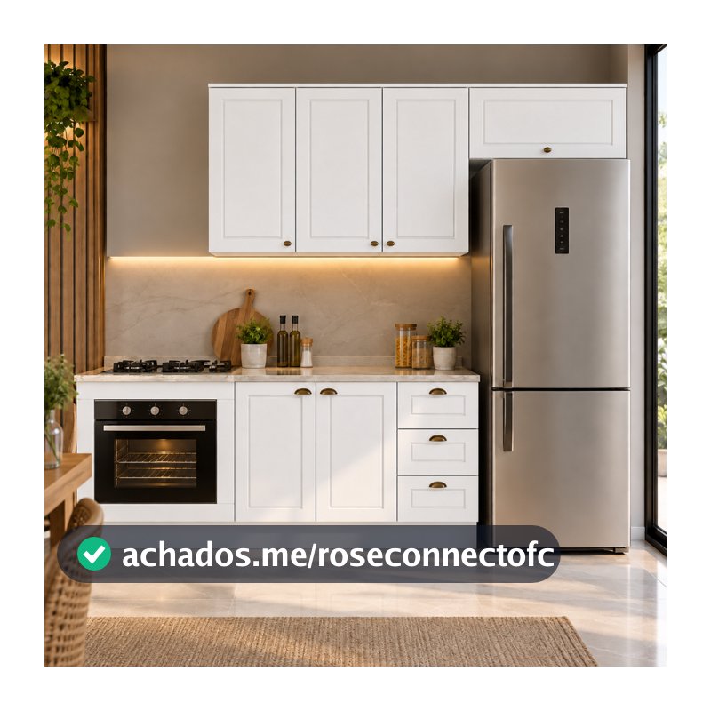Cozinha Amy 4 Peças MDF Módulo Forno De Embutir 280 Casa 812