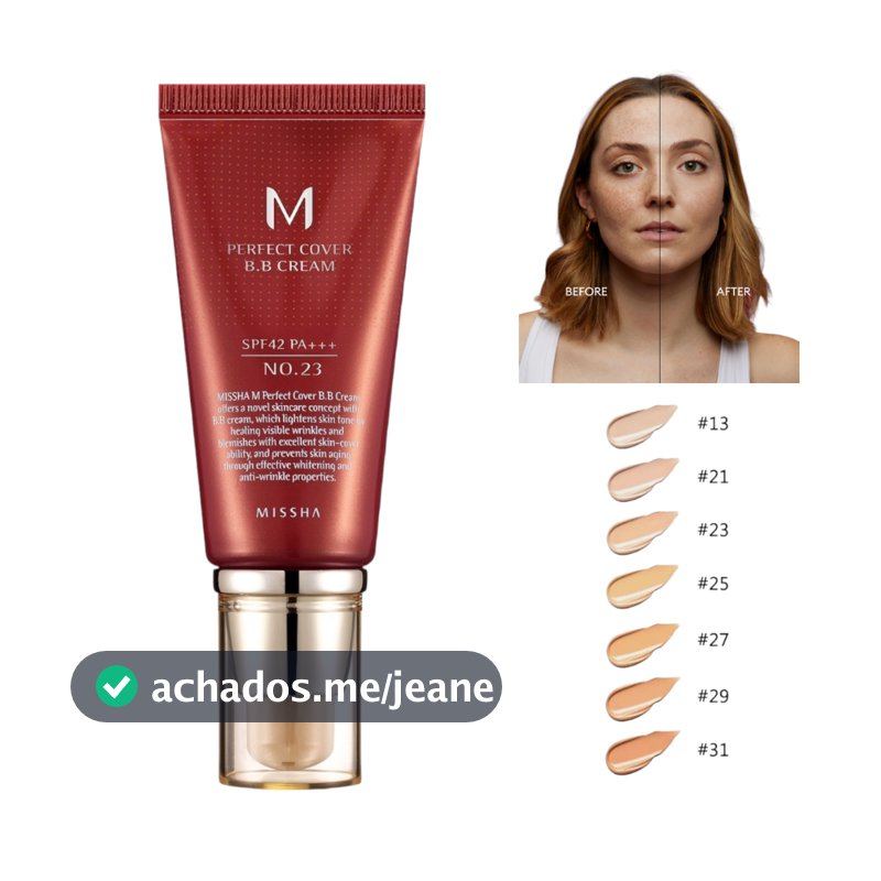 Base Facial Liquida BB Cream Missha M Perfect Cover Original 50ml Lacrado