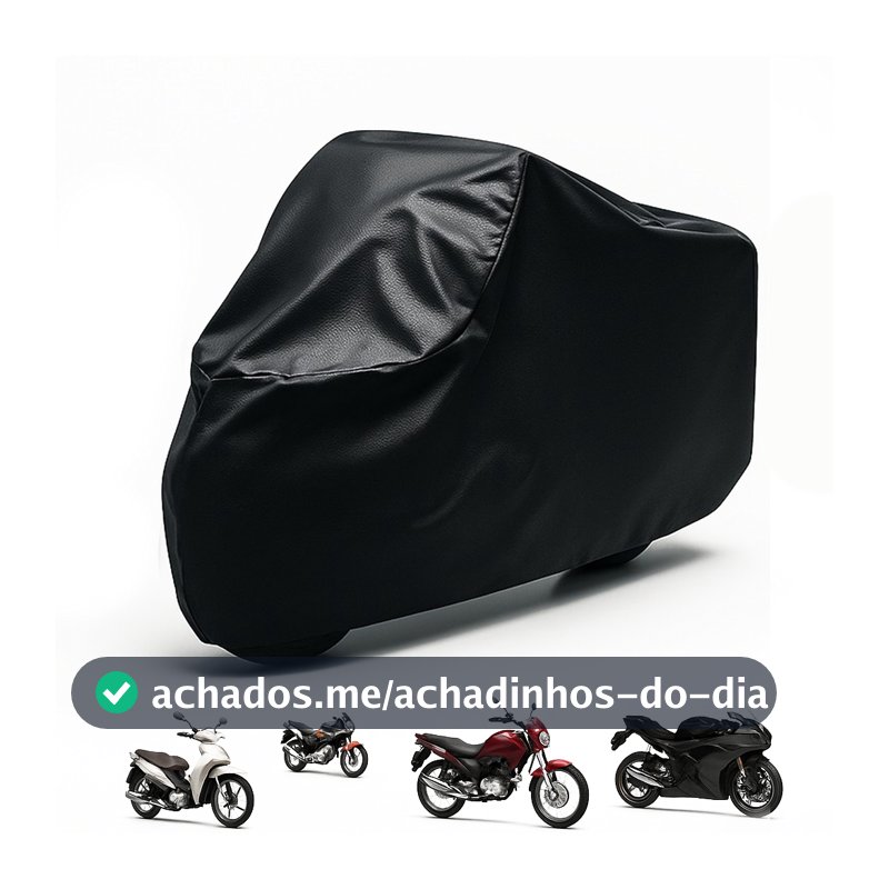Capa Para Cobrir Moto Protetora Couro Impermeável Sol Chuva Uv Forro
