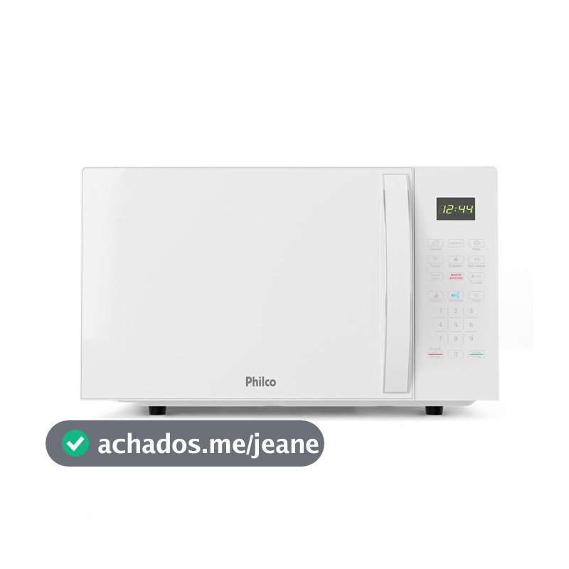 Micro-ondas Philco 28L Branco Pintura Limpa Fácil PMO30B