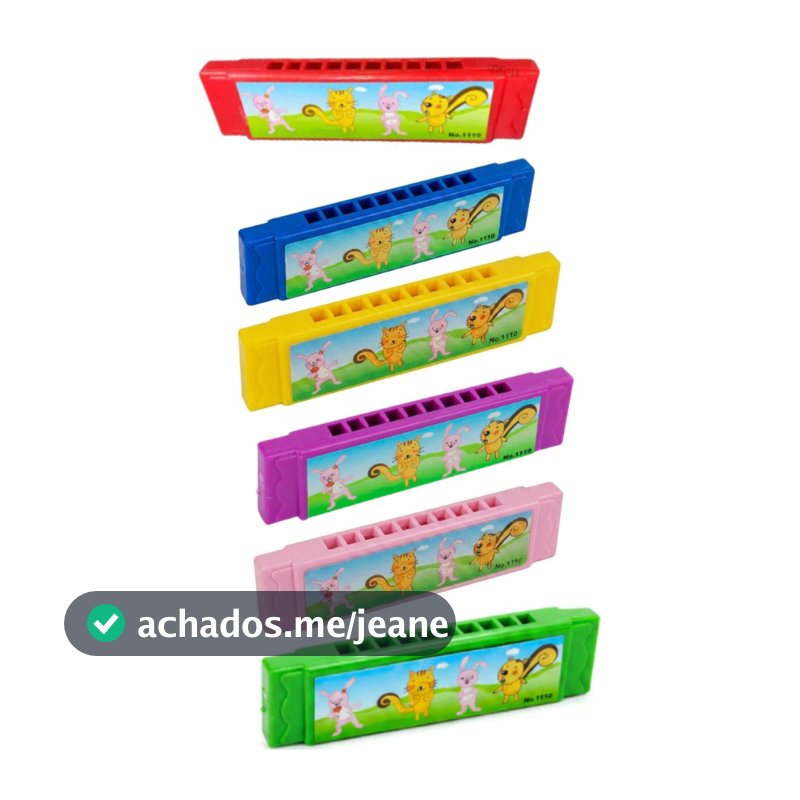 Com 3/5/10/15 Gaita Infantil Iniciantes Brinquedo Sopro Educacional Prenda Boca Instrumento Musical Funciona