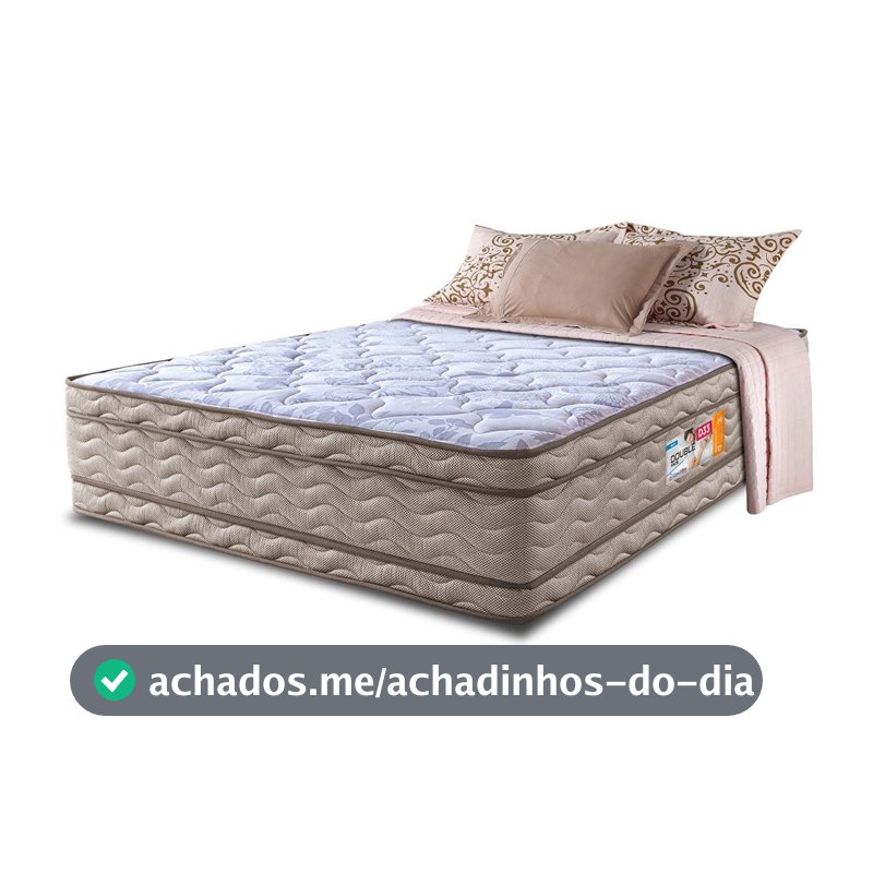 Colchão Casal OrtoFirm 138x188x32 Double Face Espuma D33 Dourado