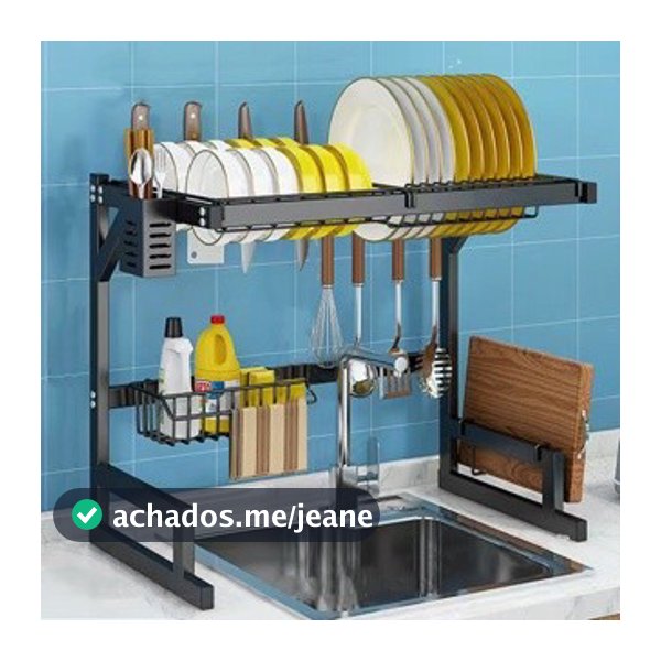 Cozinha Escorredor De Louça Suspenso Bancada Autossustentável 65cm