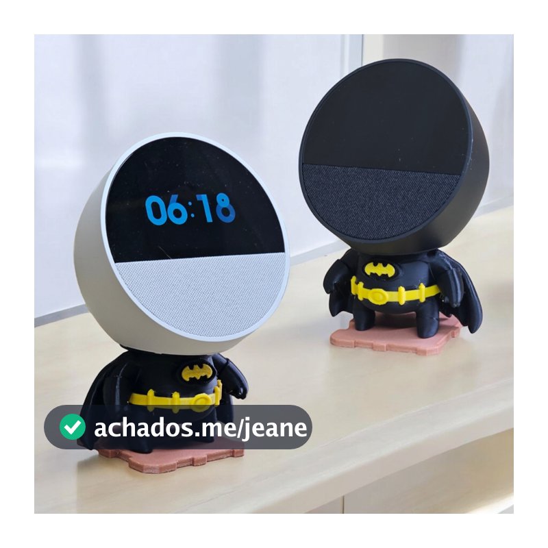 Suporte Alexa Echo SPOT  Batman - Presente, decoração criativa, escultura, miniatura