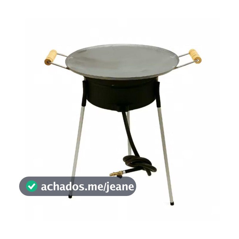Fogão Fogareiro Á Gás com Disco De Arado Tacho Ideal Para Pesca E Camping