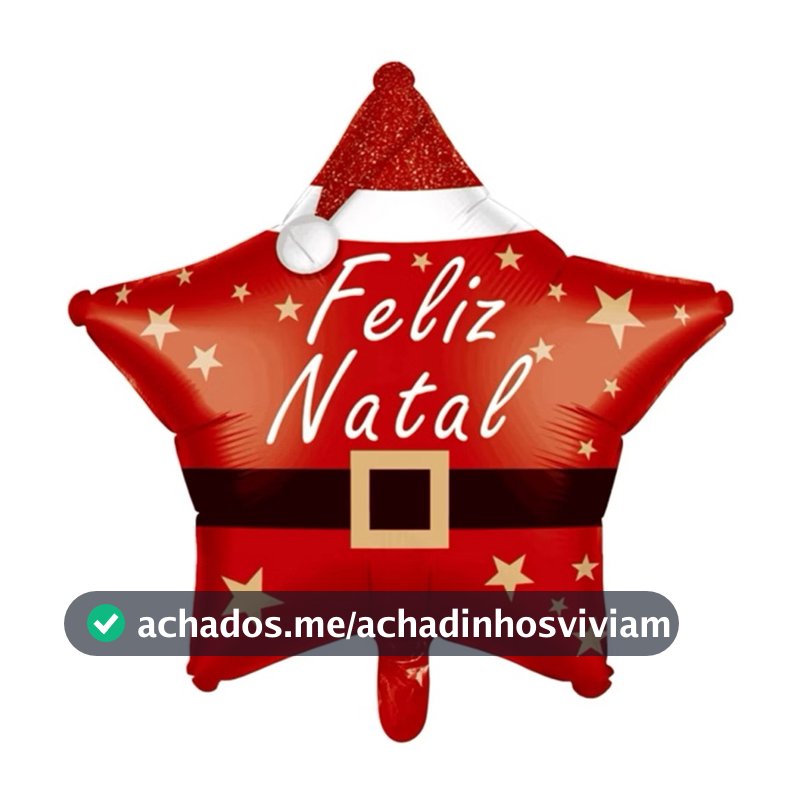 10 Balão Metalizado Estrela Vermelha Com Cinto Feliz Natal Festa e Decoração papai noel ano novo