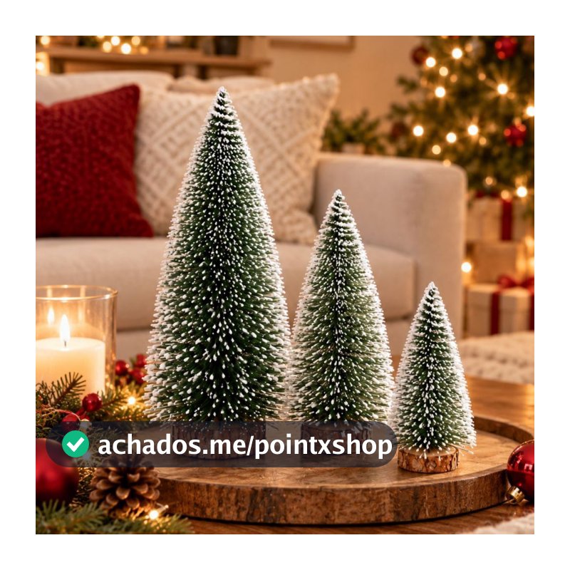 Arvore de Natal Mesa 30x10cm Decoração Natalina Arvore Festa Final de Ano Ano Novo Arvore
