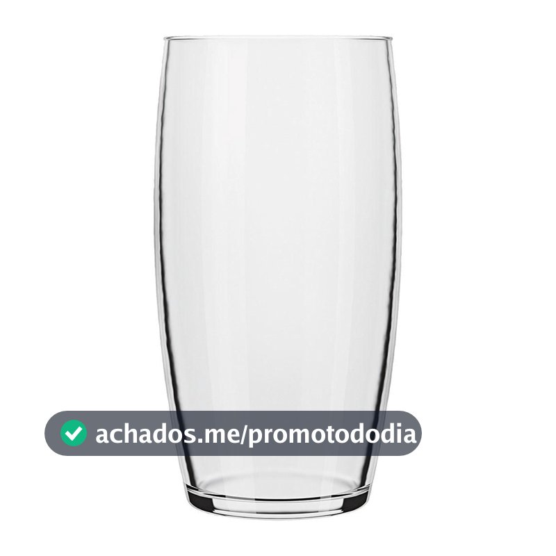 Conjunto 6 Copos Nadir Oca Long Drink de Vidro Liso 300ml