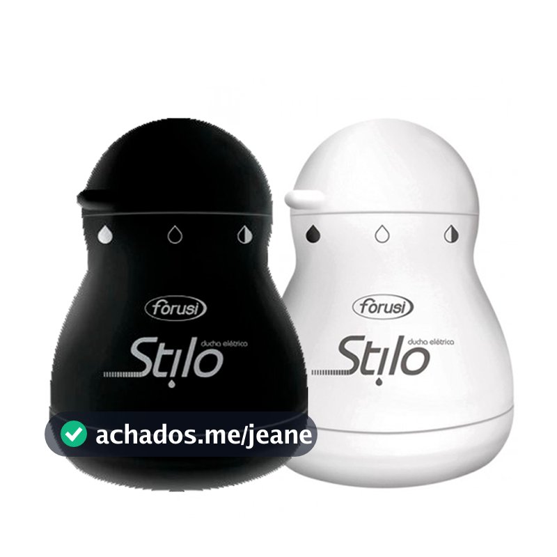 Chuveiro Elétrico Ducha Stilo Branco Ou Preto 3 Temperaturas 4400W 110v Ou 220v - FORUSI Original