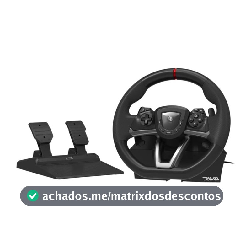 Volante de Corrida Hori Apex para PS4, PS5 e PC Licenciado para consoles Sony