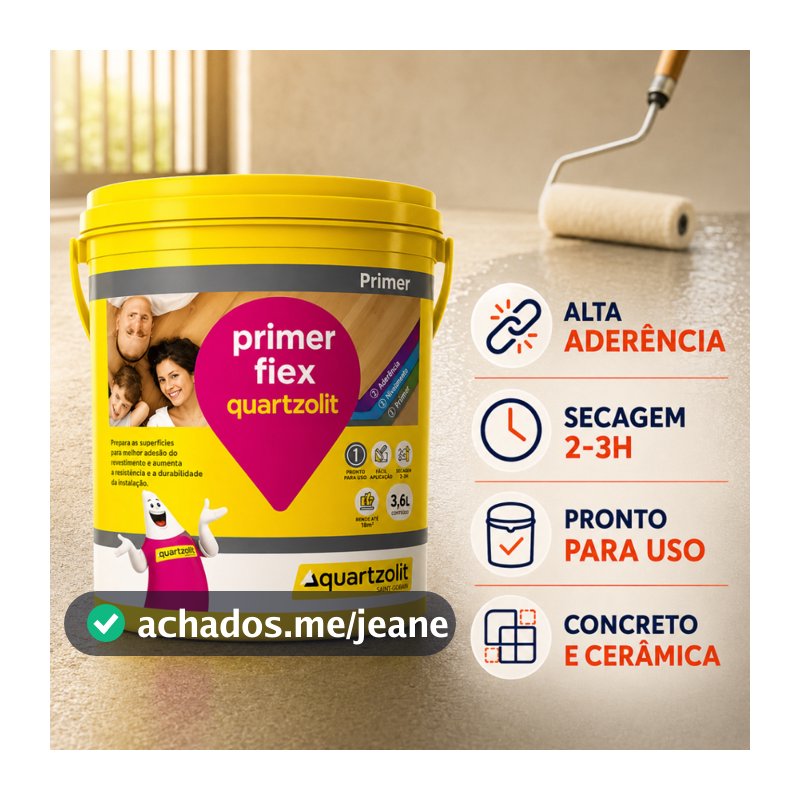 Primer Flex 3,6l Quartzolit Preparador Pisos Vinílicos E Revestimentos