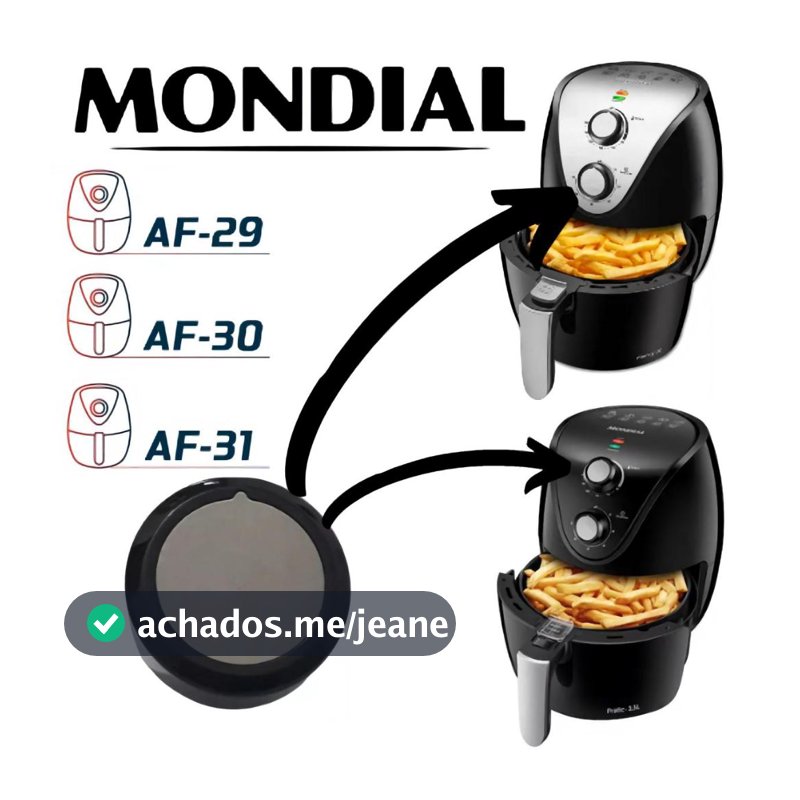 Botão Do Timer Temperatura Air Fryer Mondial Af-29 Af-30 Af31