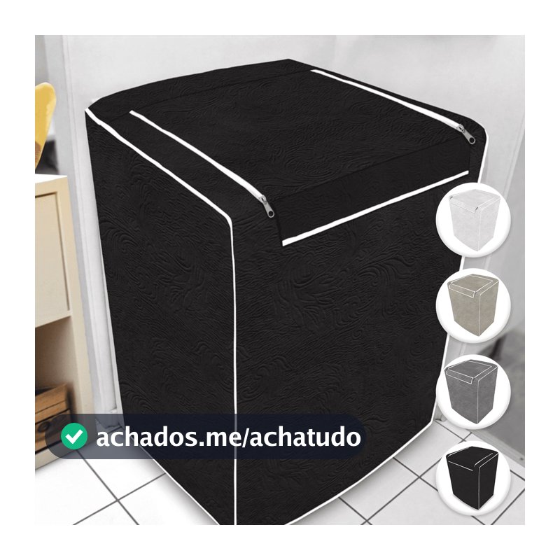 Capa para Máquina de Lavar Impermeável Com Zíper Todos Tamanhos e Marcas Electrolux Brastemp Consul Colormaq