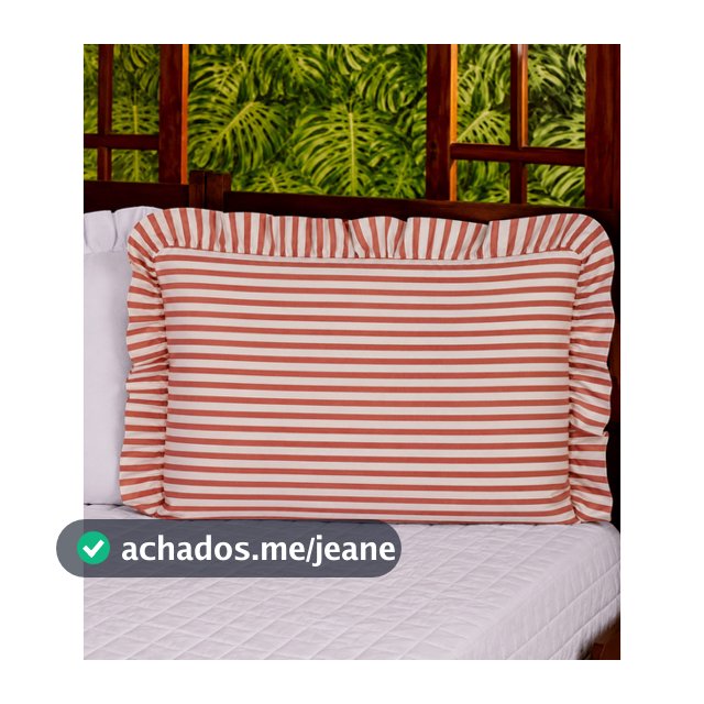 2 Fronhas De Babado (1 Par) 100%  Algodão Exclusivas Confecções Niad
