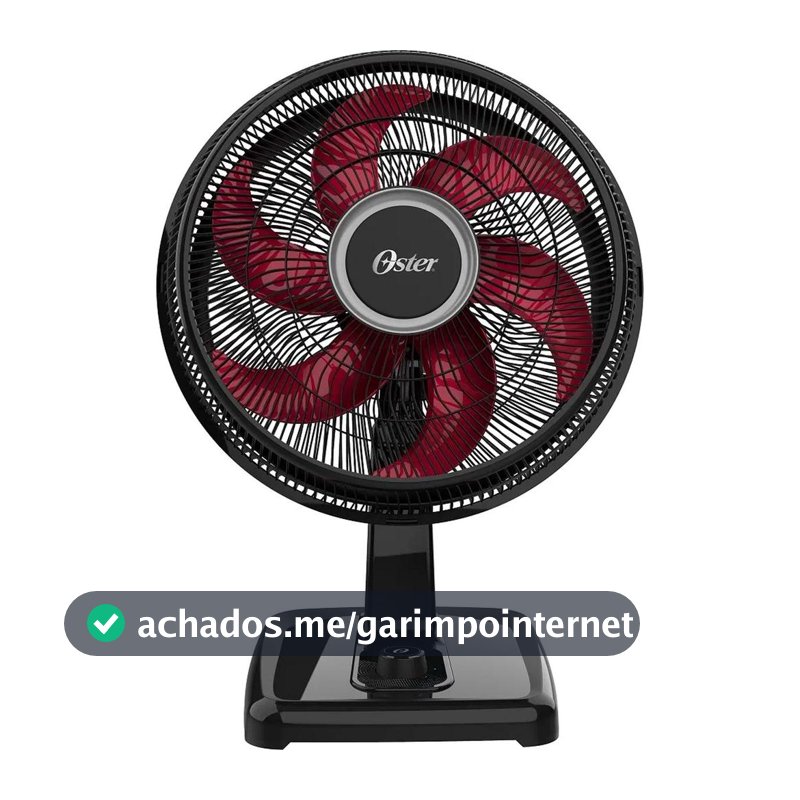 Ventilador de Chão e Parede Power Fresh Preto OVTR481 - Oster