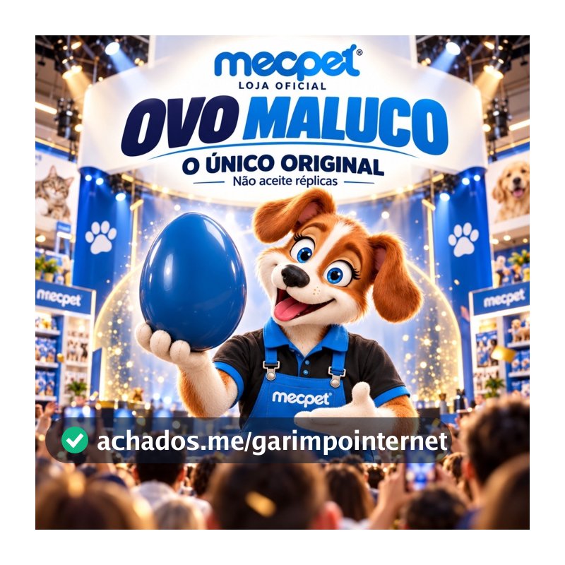 Brinquedo Mordedor para Cachorro Ovo Maluco Pet Interativo Resistente Antiestresse