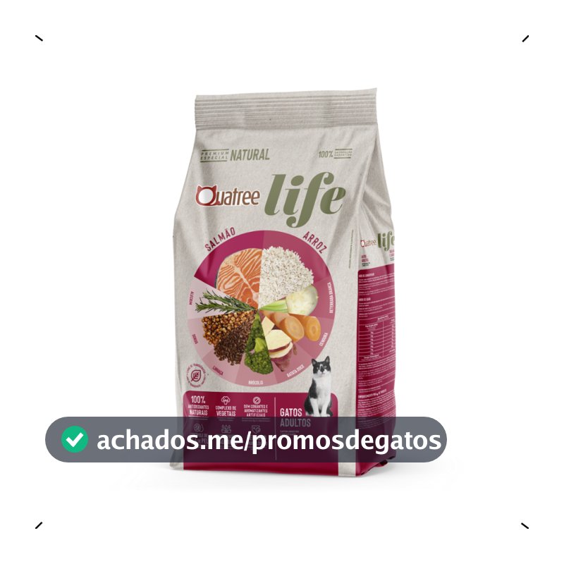 RAÇÃO QUATREE LIFE GATO ADULTO 10KG