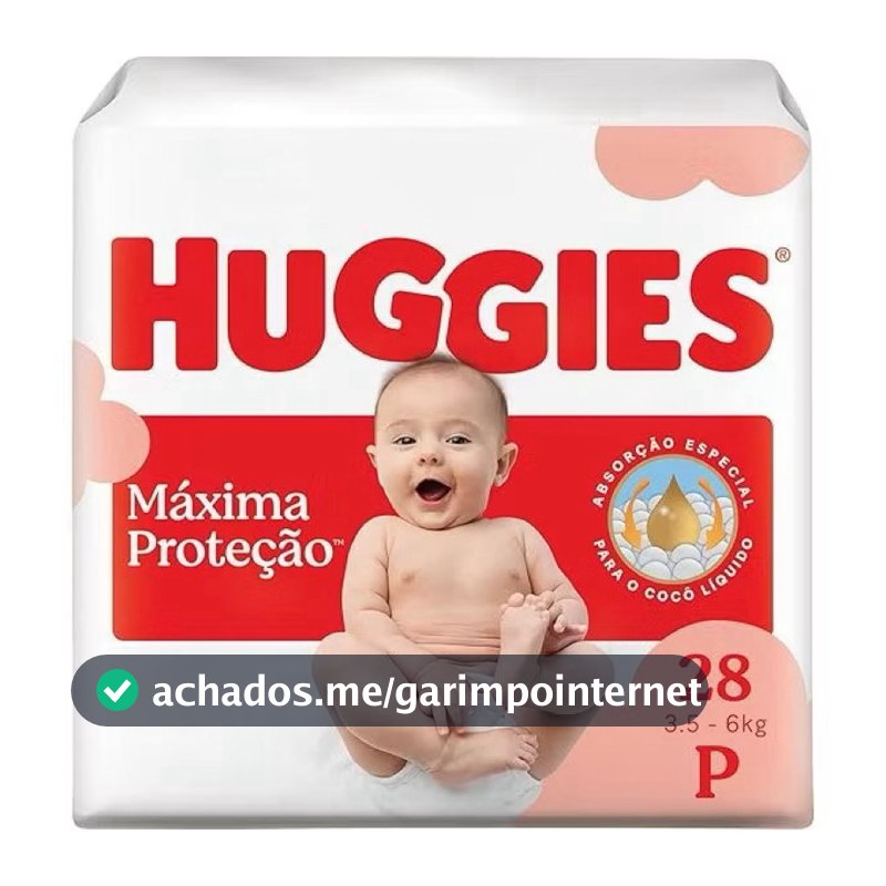 Fralda Descartáveis Huggies Máxima Proteção | P | M | G | XG | XXG