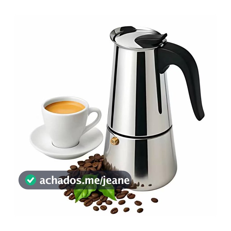 Cafeteira Italiana Inox Espresso Fogão Gás ou Indução.