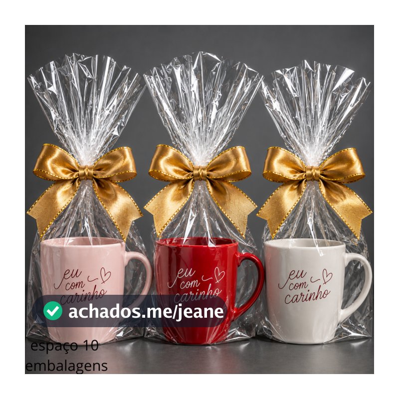 100/50 saquinho poli para canecas xicaras copos twists balde de pipoca saco plástico transparente pp tipo celofane