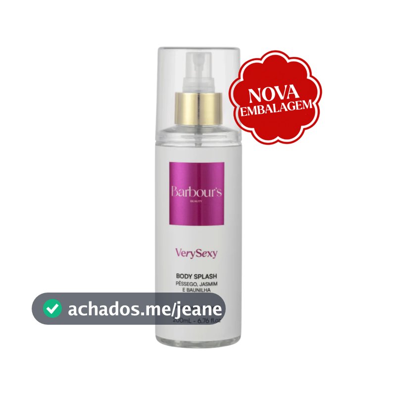 Body Splash Very Sexy Barbour's Beauty 200ml Fragrância Sedutora Desodorante Corporal Colônia