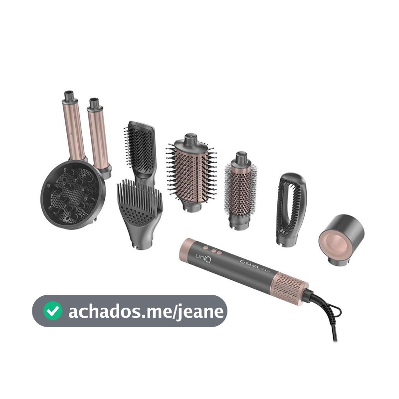 Secador de Cabelo Multistyler GA.MA uniQ Flow 9 em 1 Bivolt