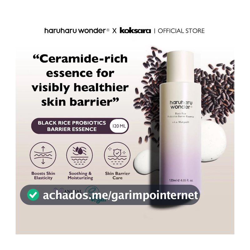 Haruharu Wonder Black Rice Probiotics Barrier Essence 120ml, 30ml