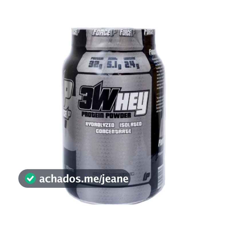 Whey Protein 3w Isolado 907g Force Up Com 32g Proteina Top Sabor