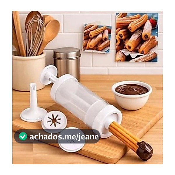 OFERTA Máquina de Modelar e Rechear Churros Caseiro Manual Fácil de usar NITRON