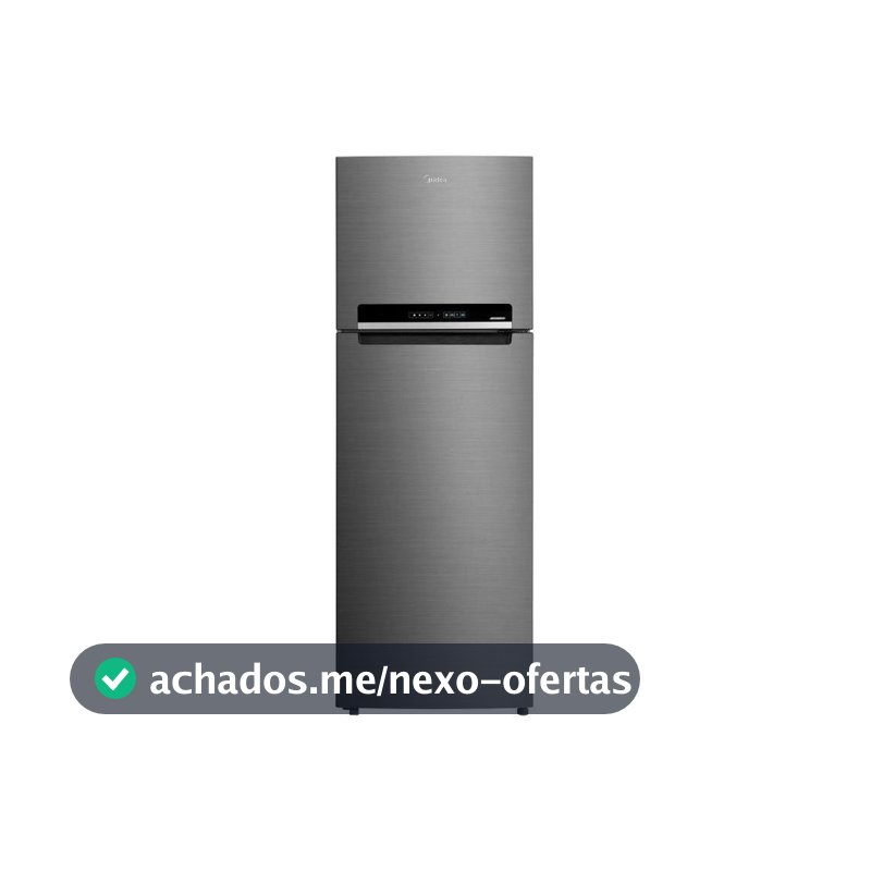 Geladeira/ Refrigerador Midea Frost Free Duplex Inox 394L