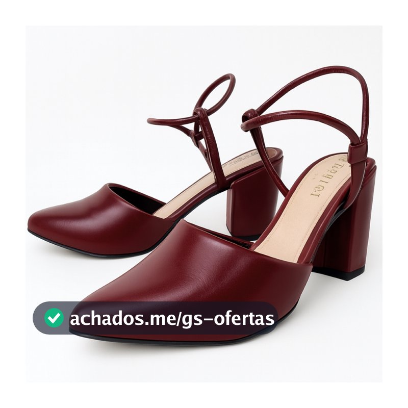 PROMOÇÃO Sandália Salto Bico Fino e Salto Bloco Vareados