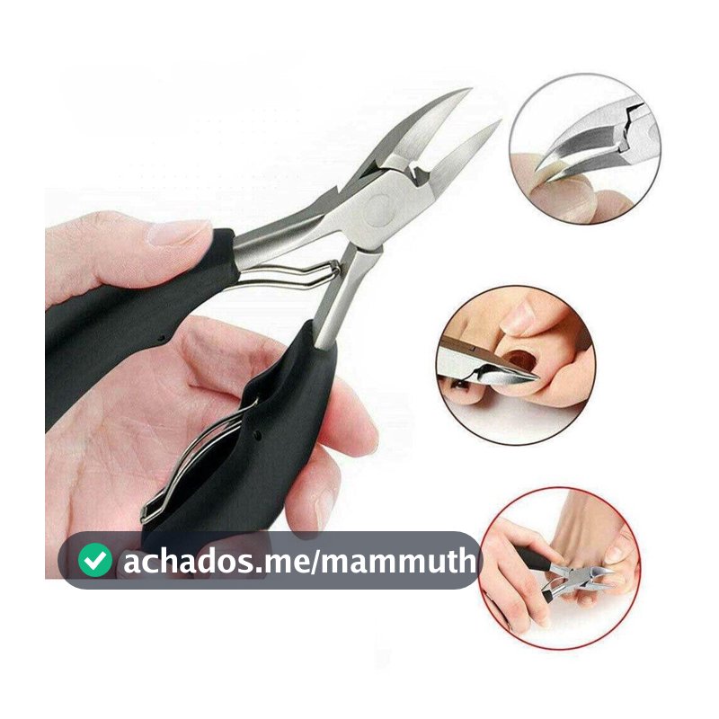 Alicate Mola Dupla De Cortar Unha Curvado Profissional Aço Inox Manicure Pedicure Podologia De Unha MSFILM