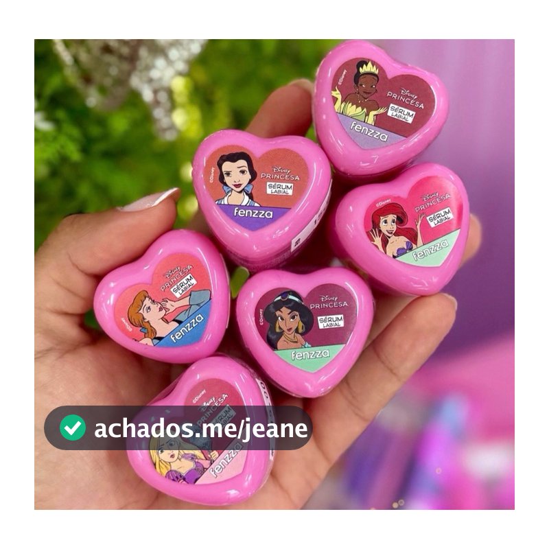 Serúm Labial Hidragloss C/ Vitamina E Princesas Disney - Fenzza LANÇAMENTO