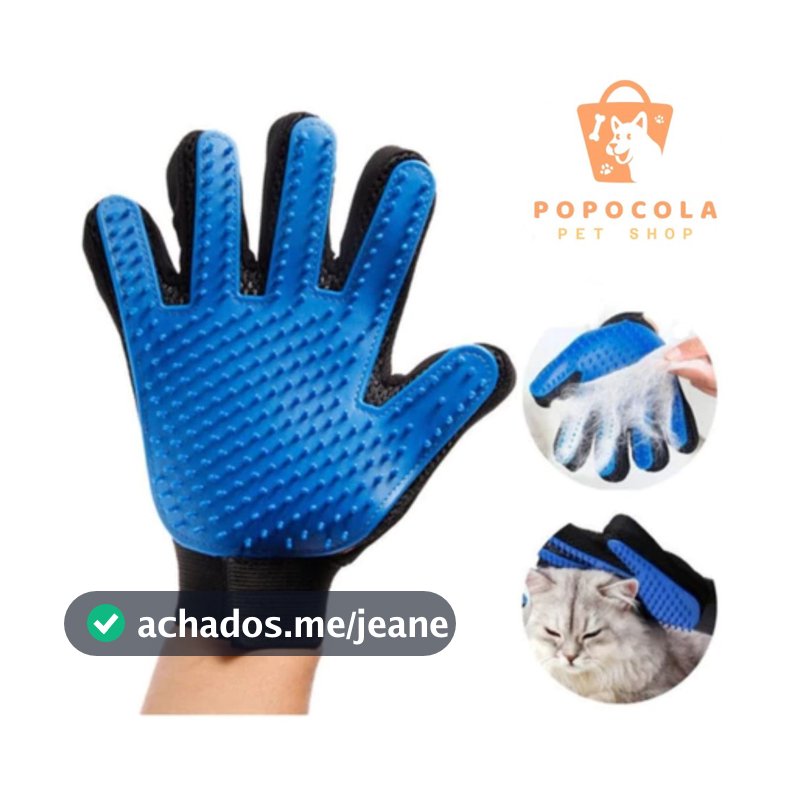 Luva Escova Pet Nano Magnética – Remove Pelos de Gatos e Cachorros com Facilidade