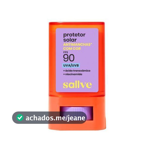 Protetor Solar Bastão Sallve Antimanchas com Cor Fps 90 - ORIGINAL