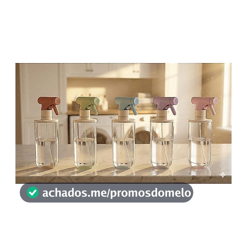 KIT com 2 Borrifador Pulverizador Soft Color Multiuso Barbearia Jardinagem Limpeza