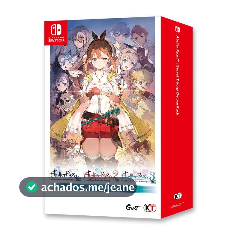 Atelier Ryza Secret Trilogy Deluxe Edition Switch Midia Fisica