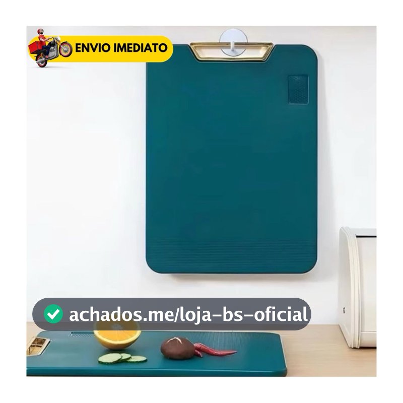 Tábua De Corte Antibacteriana À Prova De Mofo 35cm Com Suporte Em Pé Para Cozinha