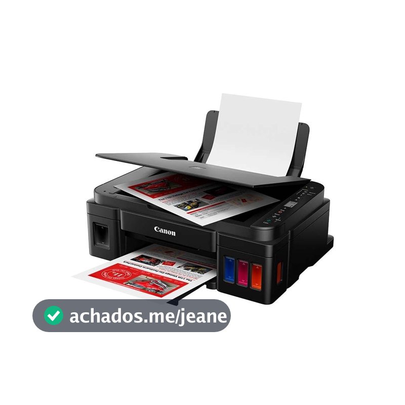 Impressora Multifuncional Com Tanque de Tinta Mega Tank G3110 Wifi Preta Canon