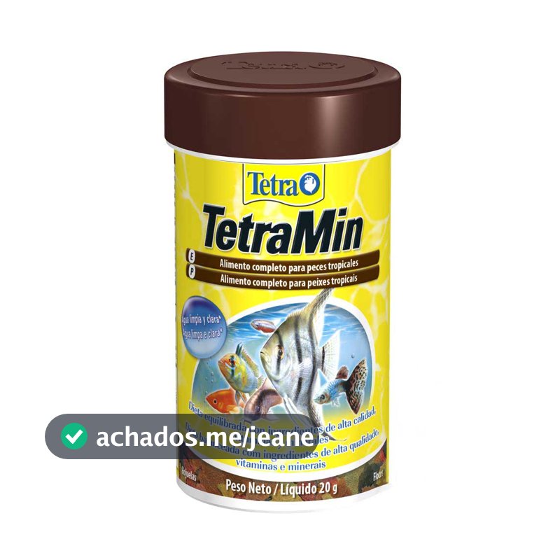 Ração Para Peixe Tetra Min Flakes 100ml 20g